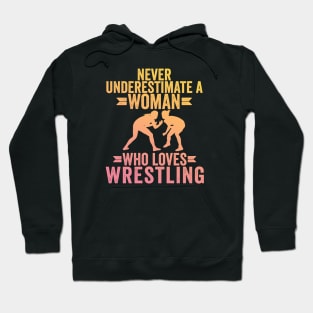 female wrestlers - wrestling Girl Hoodie